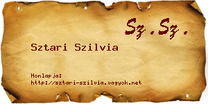 Sztari Szilvia névjegykártya
